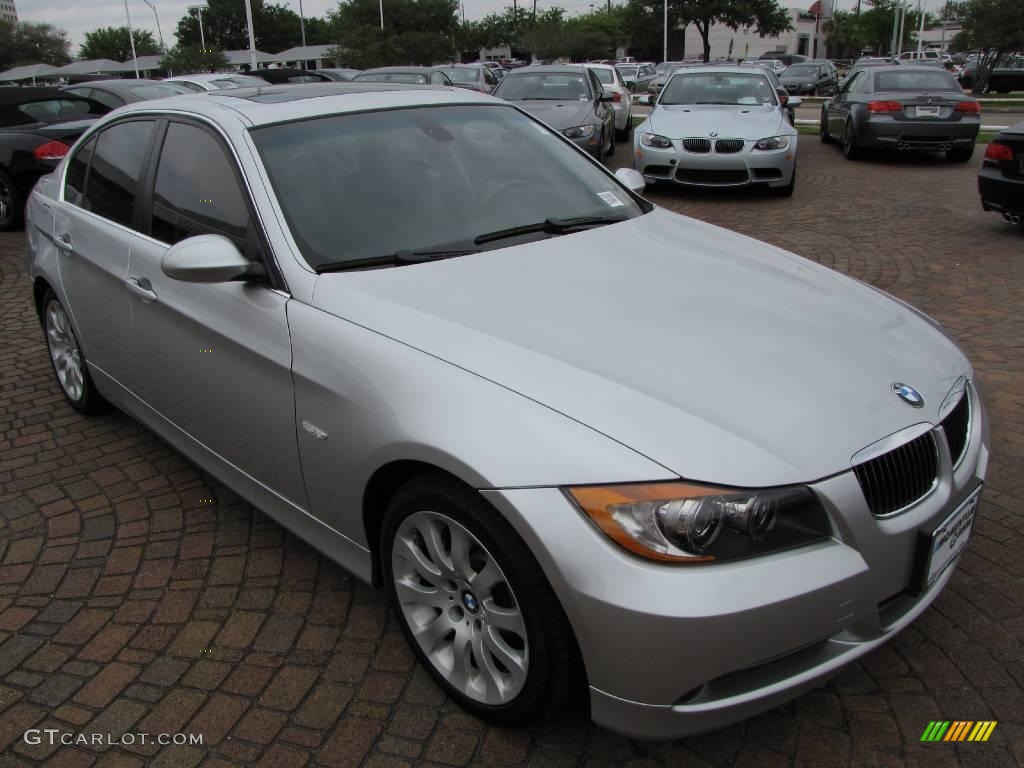 2006 3 Series 330i Sedan - Titanium Silver Metallic / Grey photo #47