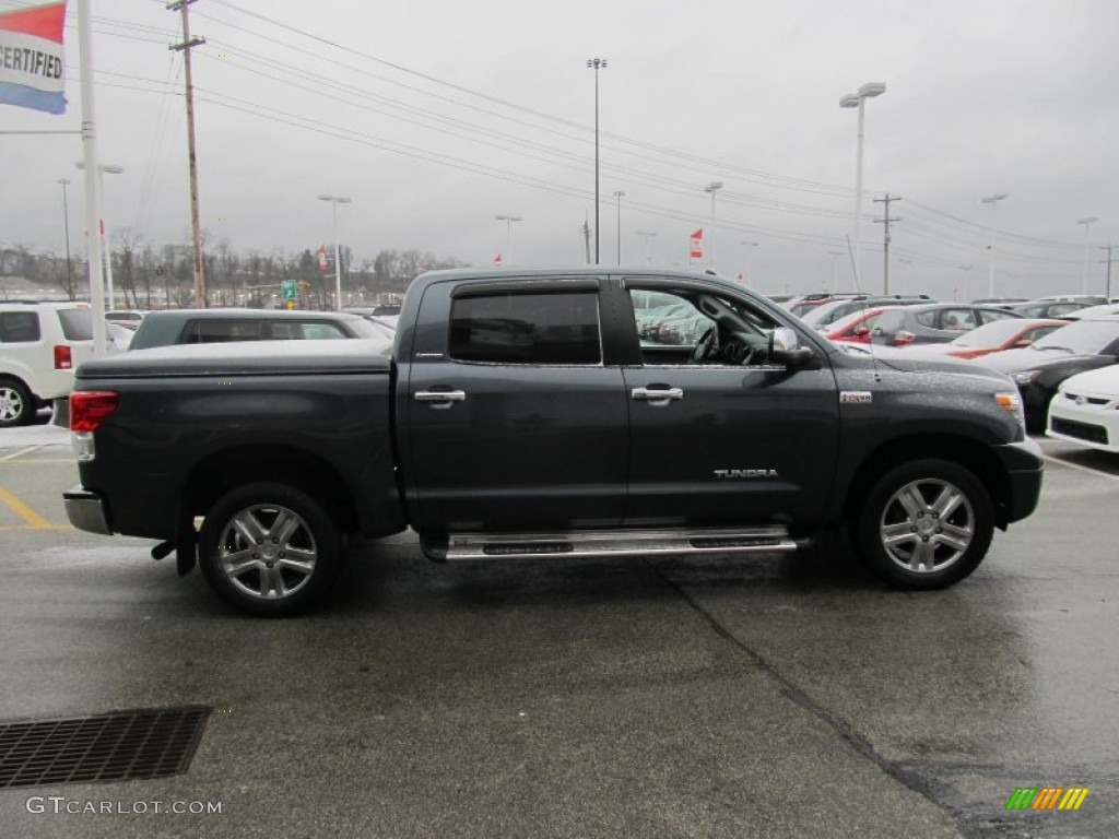 2010 Tundra Limited CrewMax 4x4 - Slate Gray Metallic / Graphite Gray photo #7