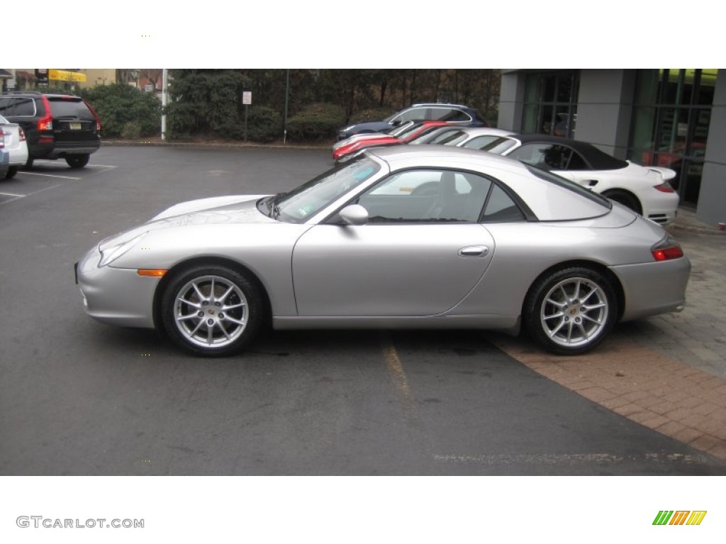 Arctic Silver Metallic 2004 Porsche 911 Carrera Cabriolet Exterior Photo #75184970