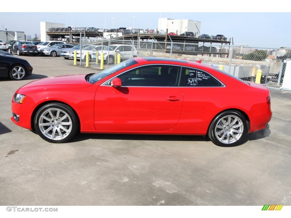2011 A5 2.0T quattro Coupe - Brilliant Red / Black photo #6