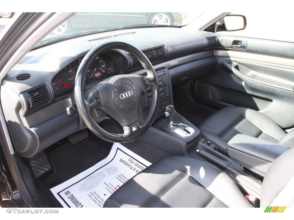 Onyx Interior 2001 Audi A4 1.8T quattro Sedan Photo #75186400