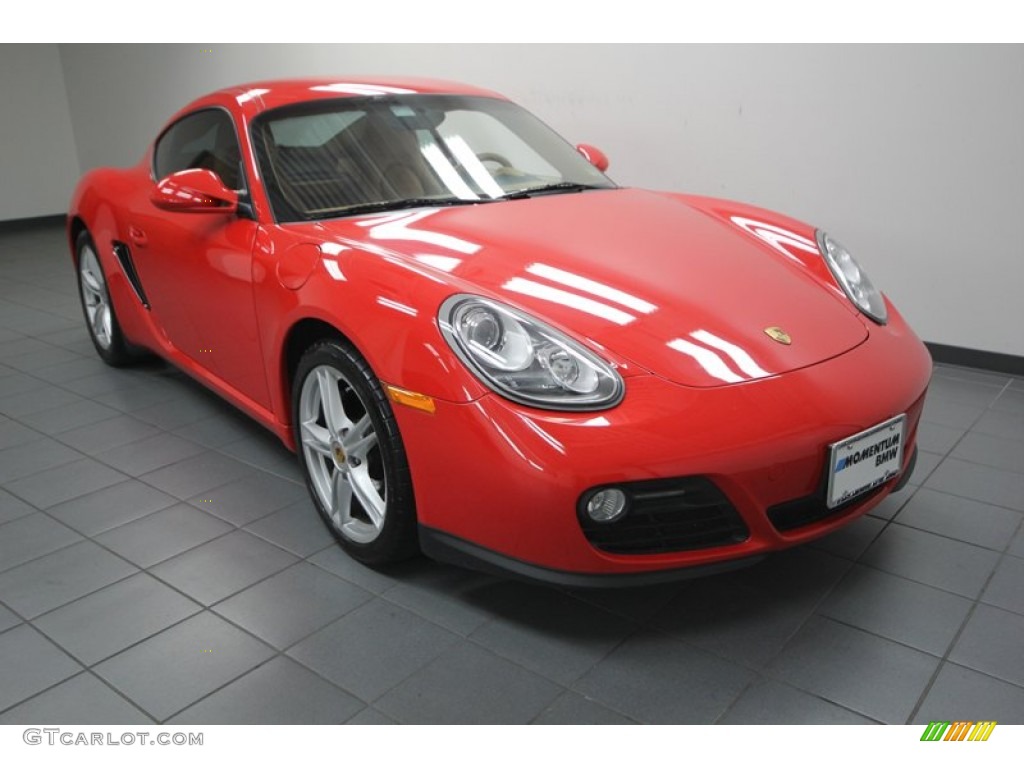 2009 Cayman  - Guards Red / Sand Beige photo #1