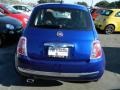 2013 Azzuro (Blue) Fiat 500 Lounge  photo #4