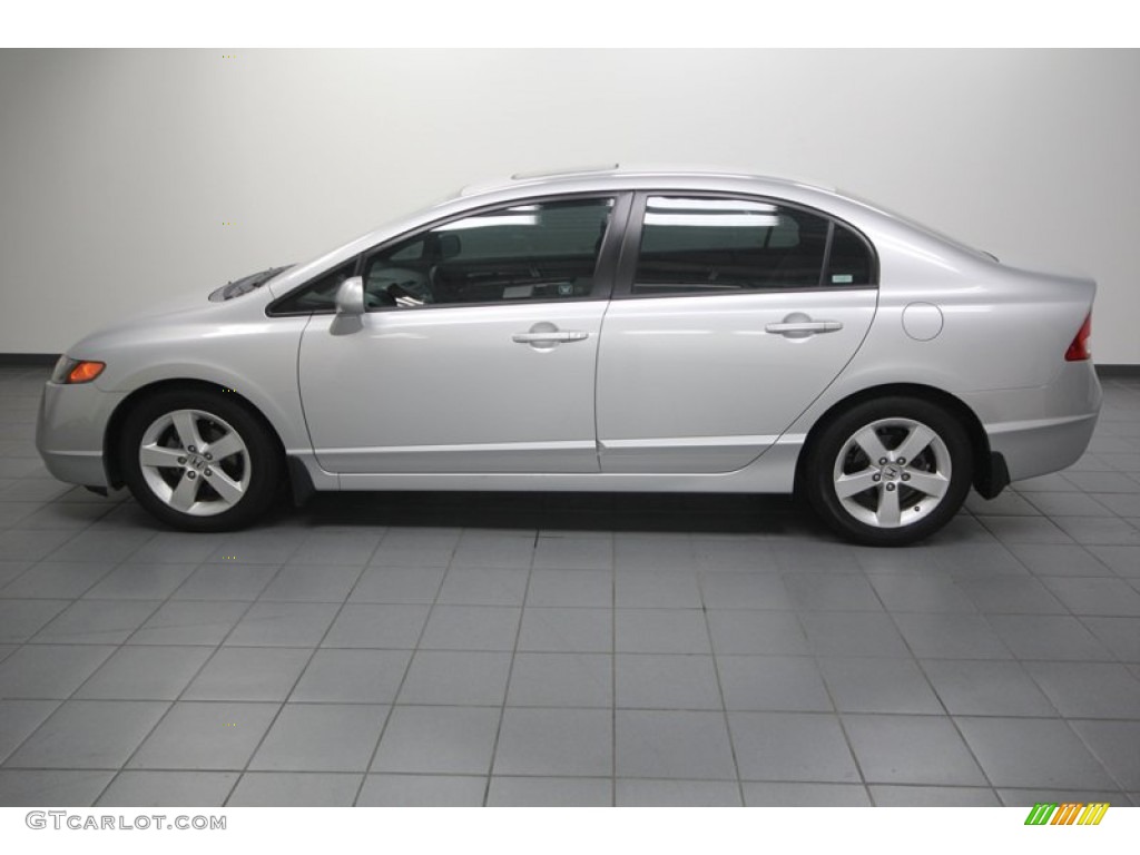 2008 Civic EX Sedan - Alabaster Silver Metallic / Gray photo #2