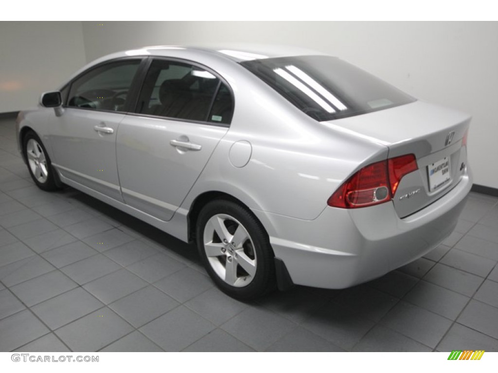 2008 Civic EX Sedan - Alabaster Silver Metallic / Gray photo #5