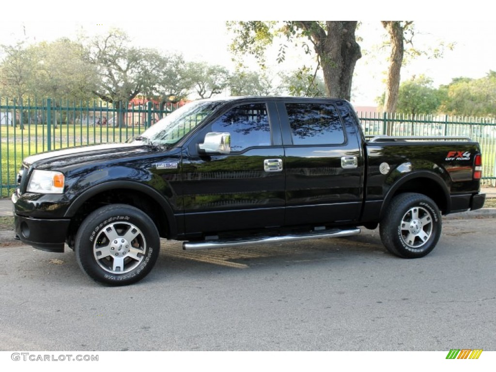 2006 F150 FX4 SuperCrew 4x4 - Black / Black photo #2