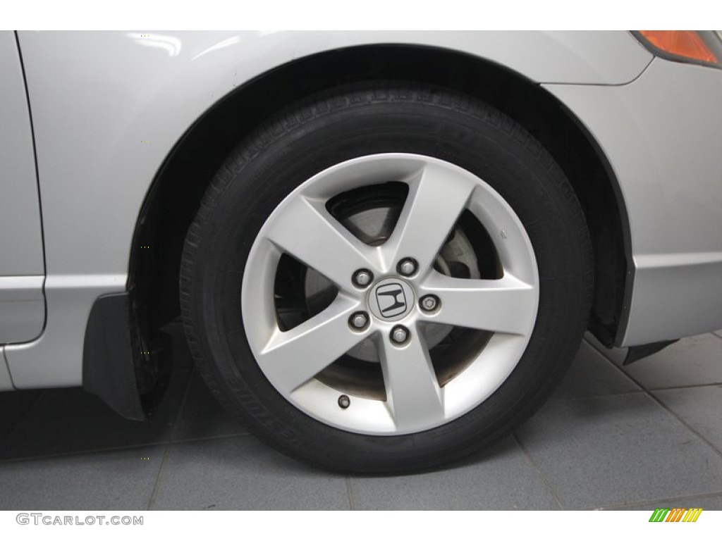 2008 Civic EX Sedan - Alabaster Silver Metallic / Gray photo #9