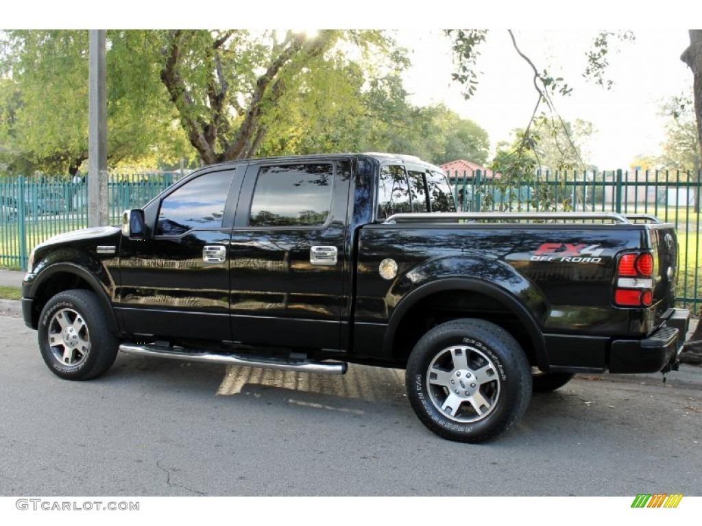 2006 F150 FX4 SuperCrew 4x4 - Black / Black photo #4