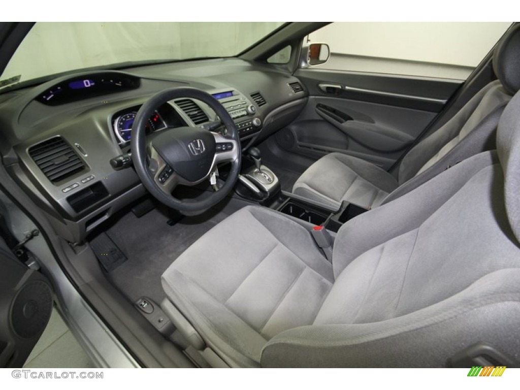 2008 Civic EX Sedan - Alabaster Silver Metallic / Gray photo #13