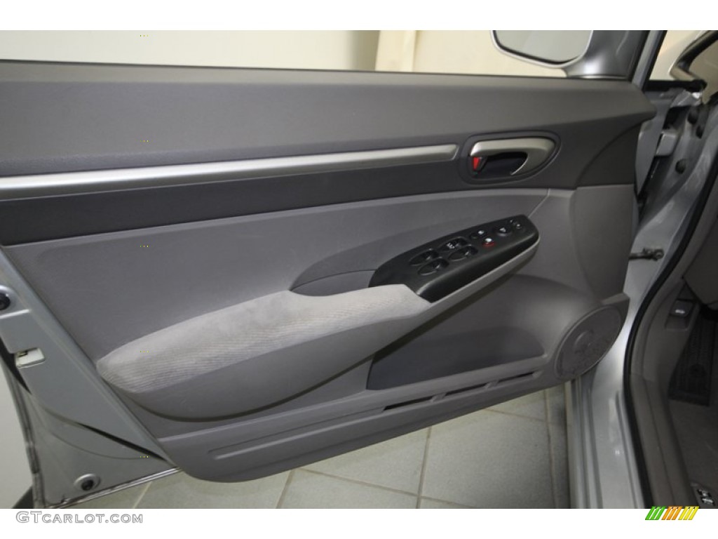 2008 Civic EX Sedan - Alabaster Silver Metallic / Gray photo #15