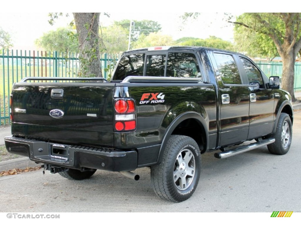 2006 F150 FX4 SuperCrew 4x4 - Black / Black photo #7