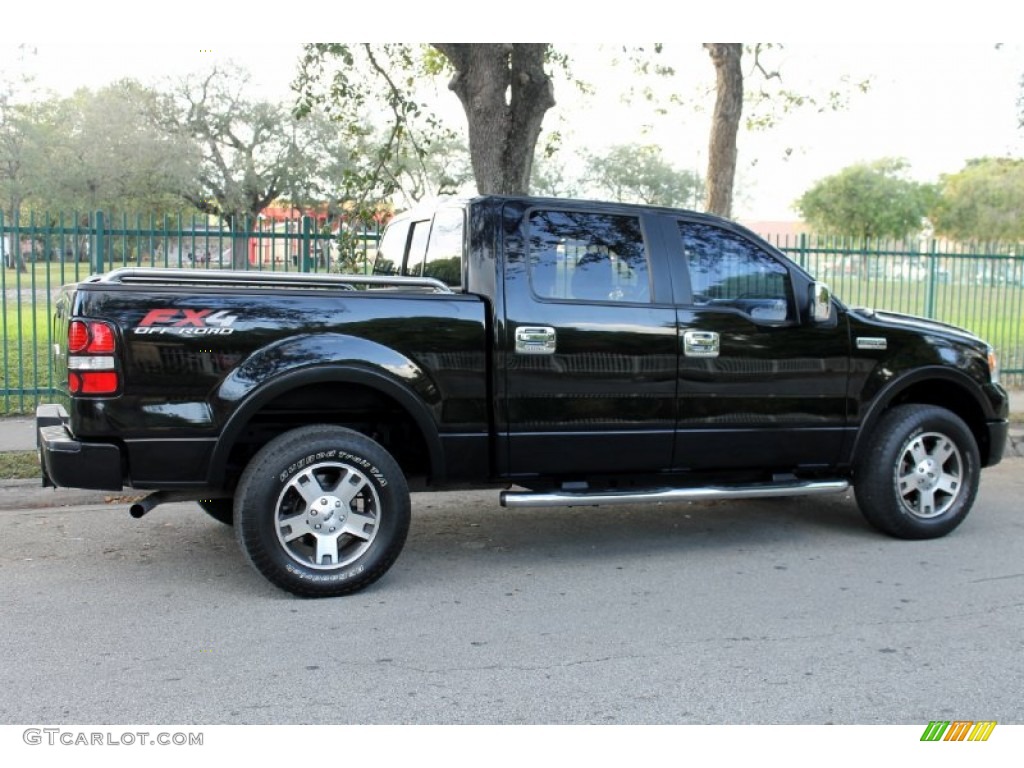 2006 F150 FX4 SuperCrew 4x4 - Black / Black photo #8