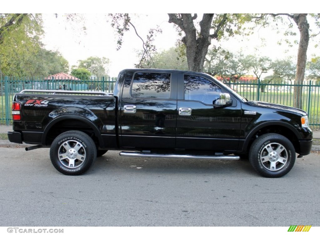 2006 F150 FX4 SuperCrew 4x4 - Black / Black photo #9