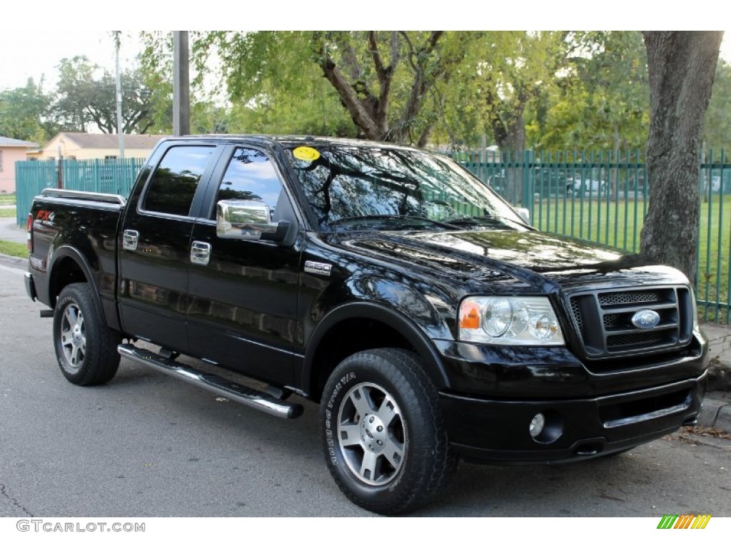 2006 F150 FX4 SuperCrew 4x4 - Black / Black photo #11