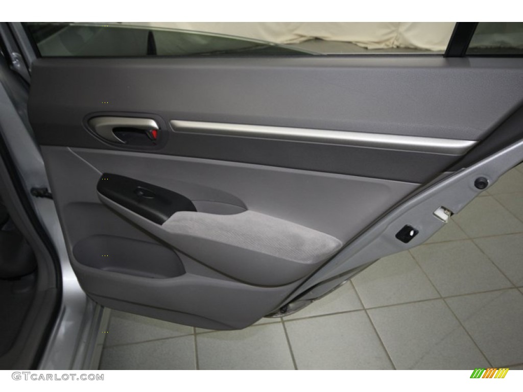 2008 Civic EX Sedan - Alabaster Silver Metallic / Gray photo #32