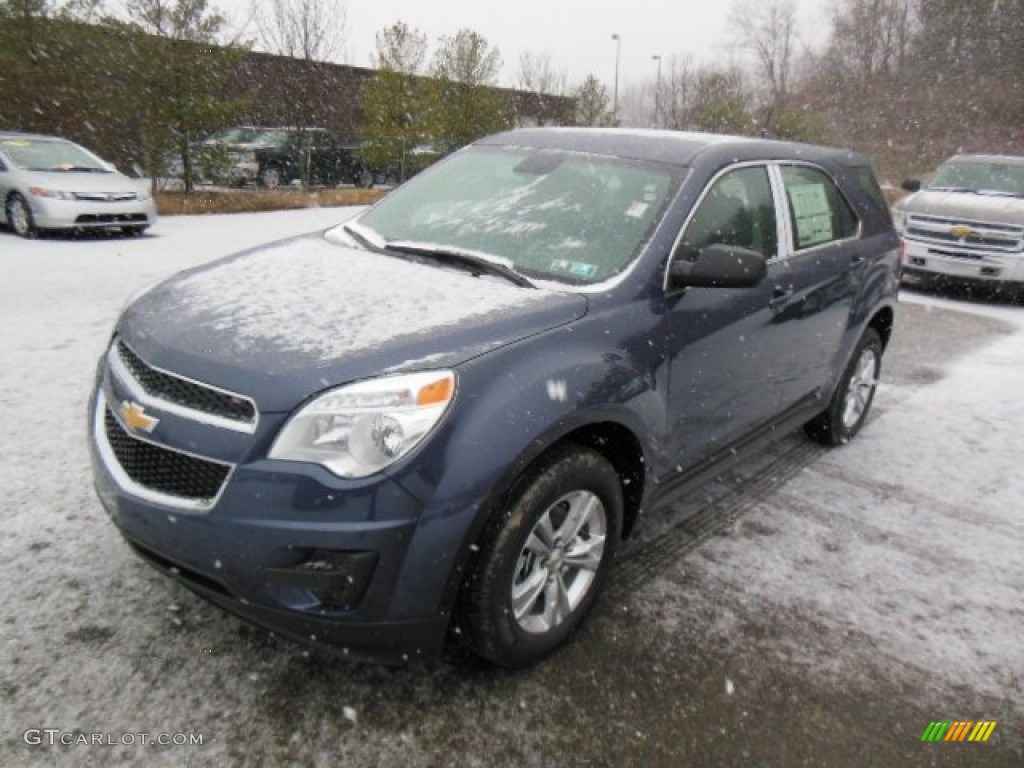 2013 Equinox LS AWD - Atlantis Blue Metallic / Jet Black photo #4