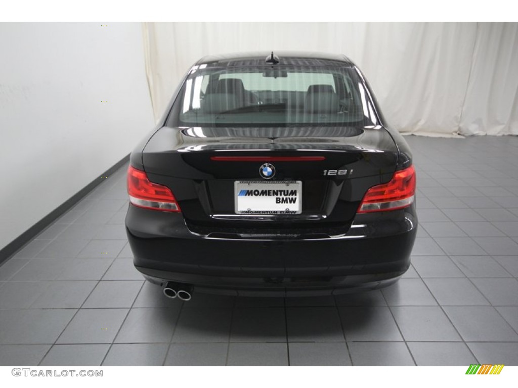 2013 1 Series 128i Coupe - Jet Black / Black photo #9