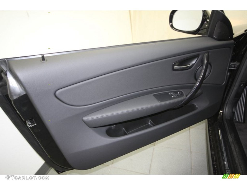 2013 BMW 1 Series 128i Coupe Black Door Panel Photo #75191672