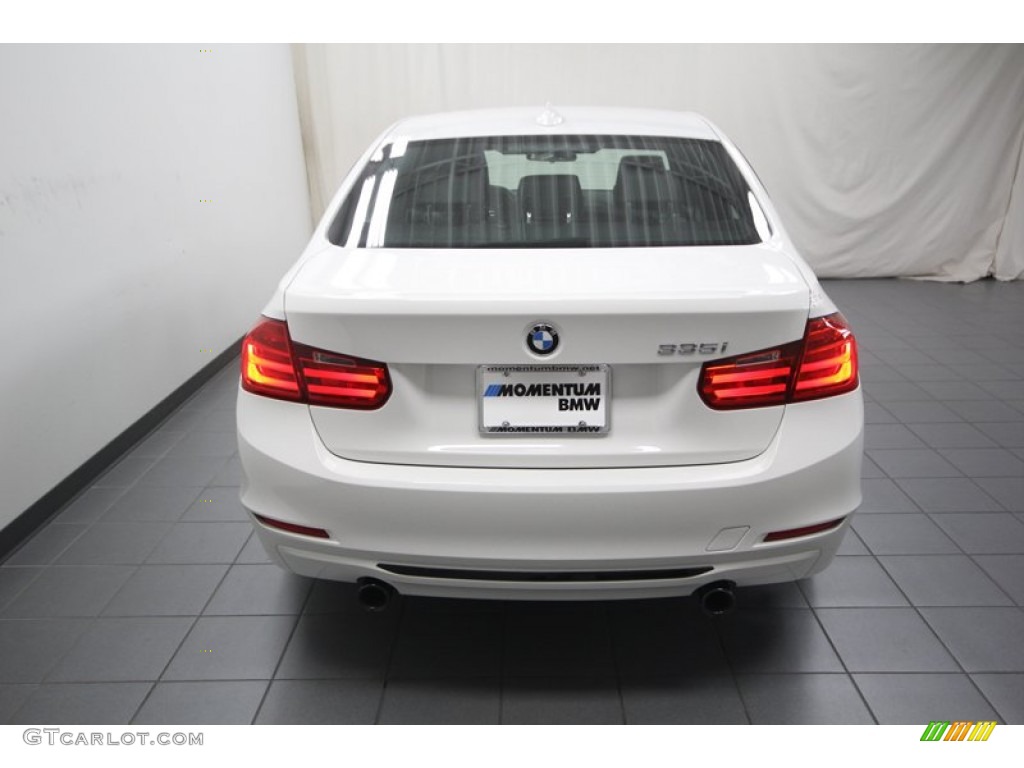 2013 3 Series 335i Sedan - Alpine White / Black photo #9