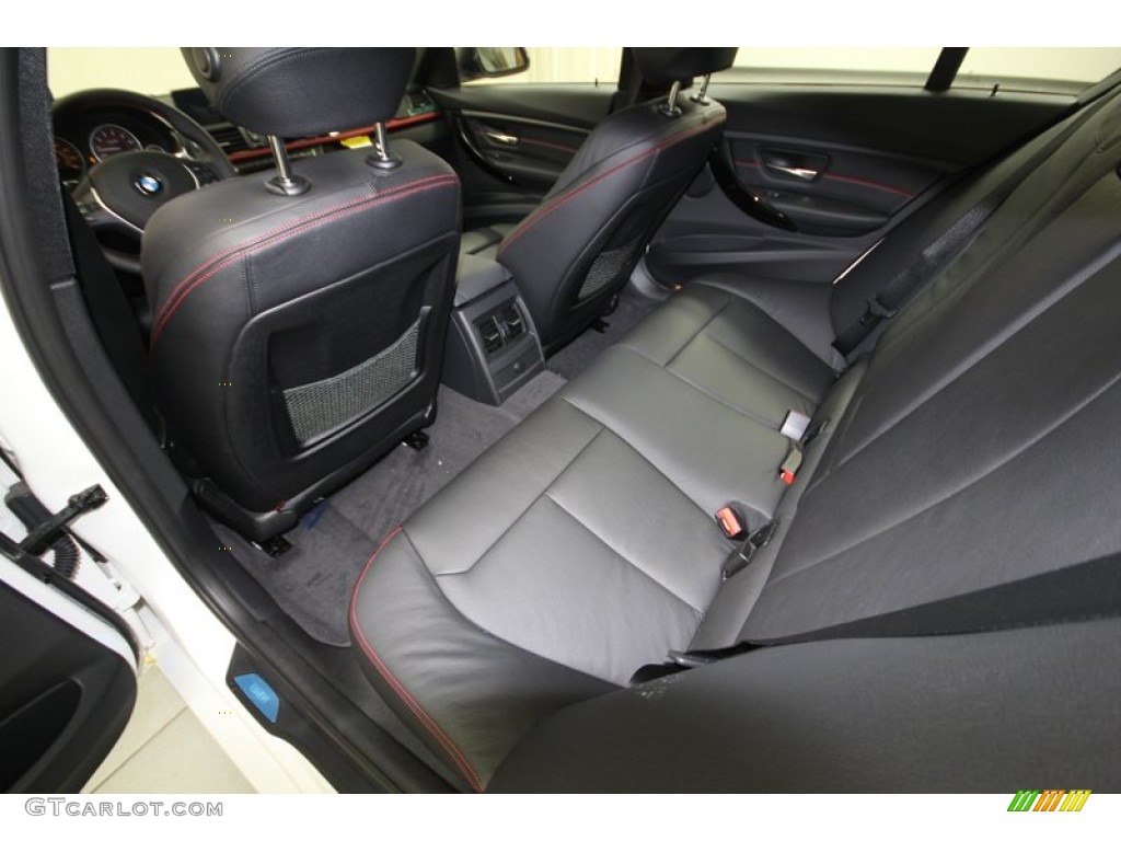 2013 BMW 3 Series 335i Sedan Rear Seat Photo #75192007