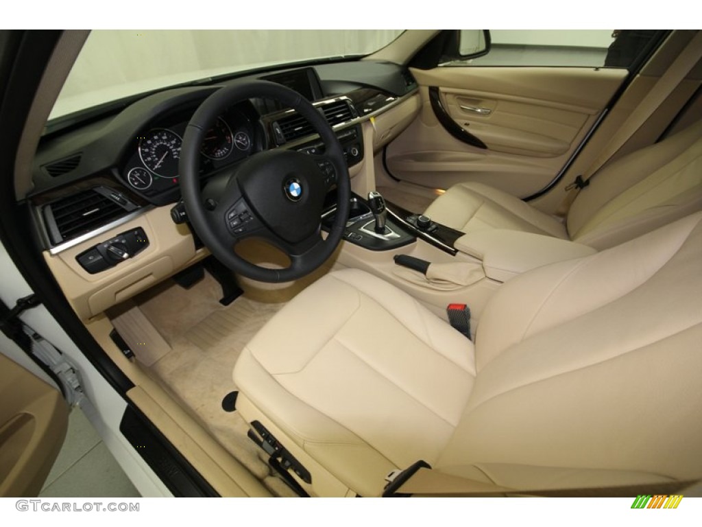 Venetian Beige Interior 2013 BMW 3 Series 335i Sedan Photo #75192099