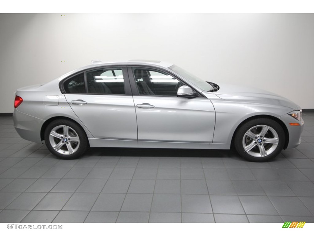 2013 3 Series 328i Sedan - Glacier Silver Metallic / Black photo #2