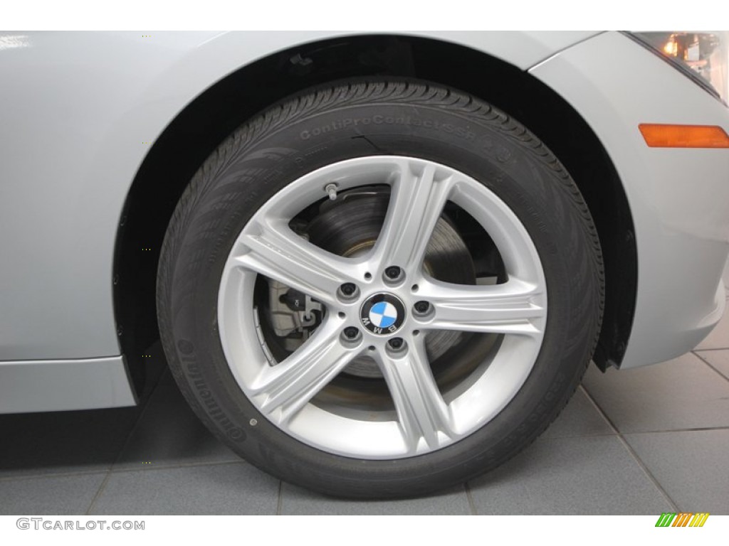 2013 3 Series 328i Sedan - Glacier Silver Metallic / Black photo #7