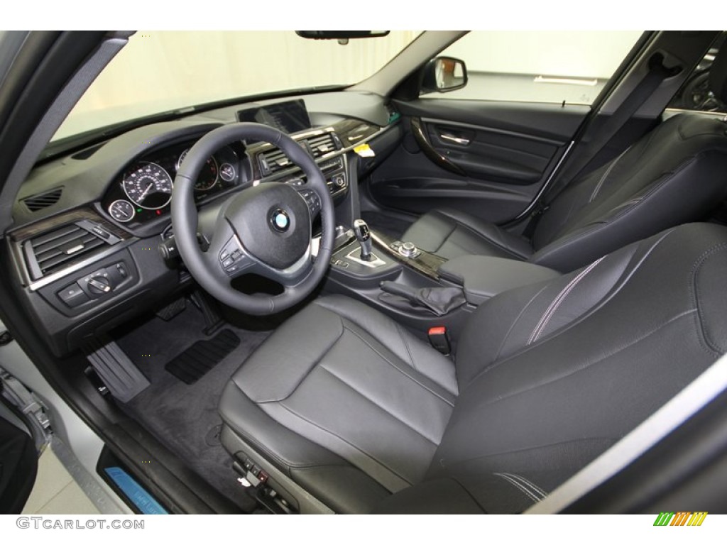 Black Interior 2013 BMW 3 Series 328i Sedan Photo #75192954