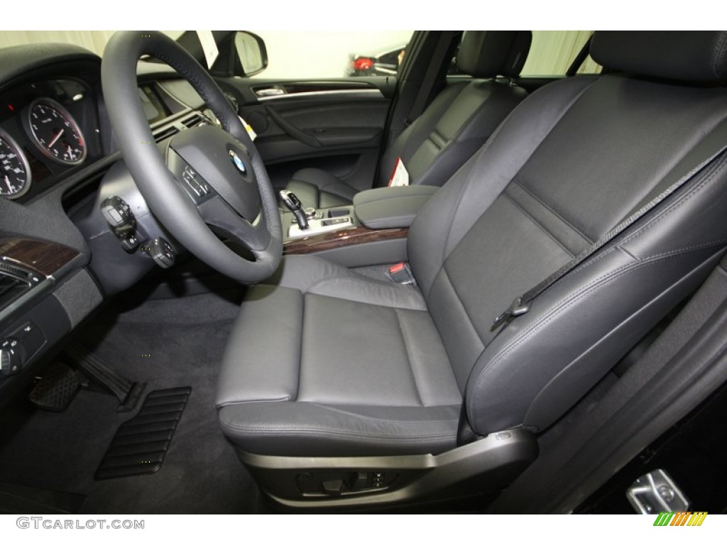Black Interior 2013 BMW X6 xDrive35i Photo #75193208