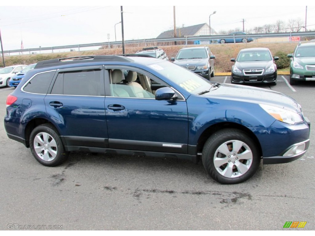 Azurite Blue Pearl 2011 Subaru Outback 3.6R Limited Wagon Exterior Photo #75195555