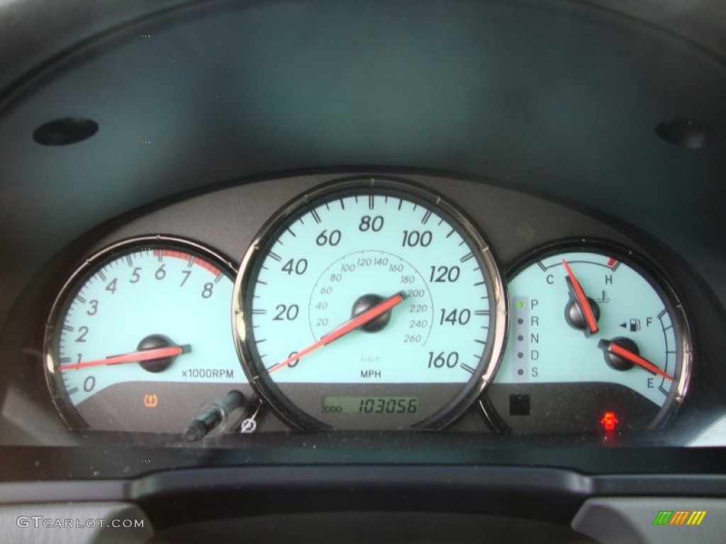 2005 Toyota Solara SLE V6 Convertible Gauges Photo #75197193