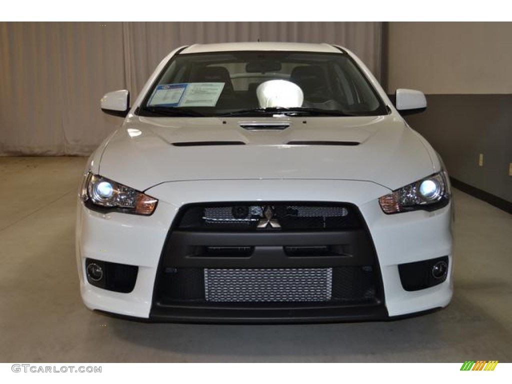 2011 Lancer Evolution GSR - Wicked White / Black photo #3