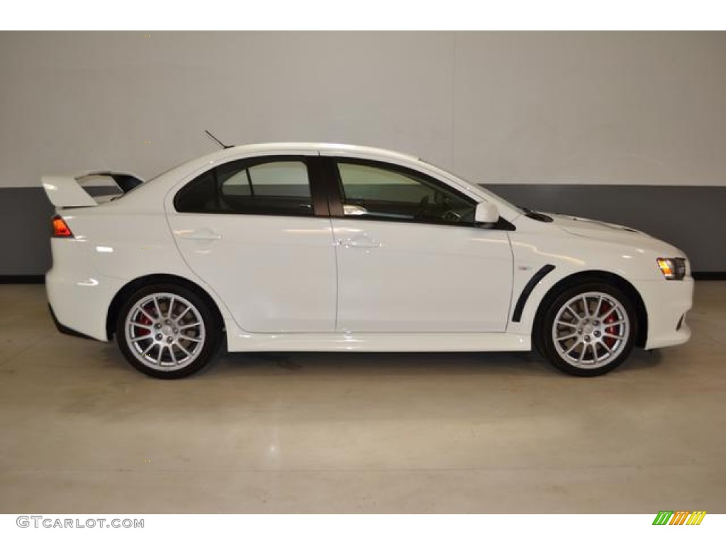 2011 Lancer Evolution GSR - Wicked White / Black photo #4