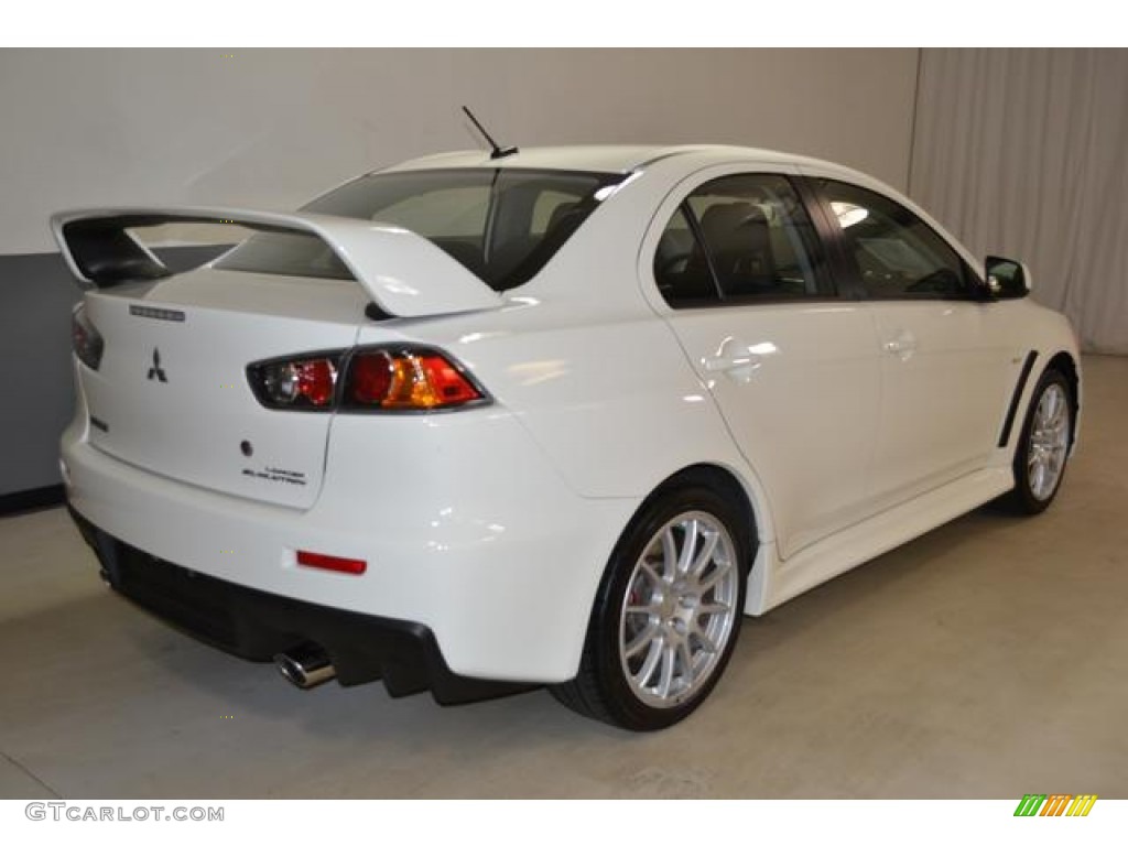2011 Lancer Evolution GSR - Wicked White / Black photo #5