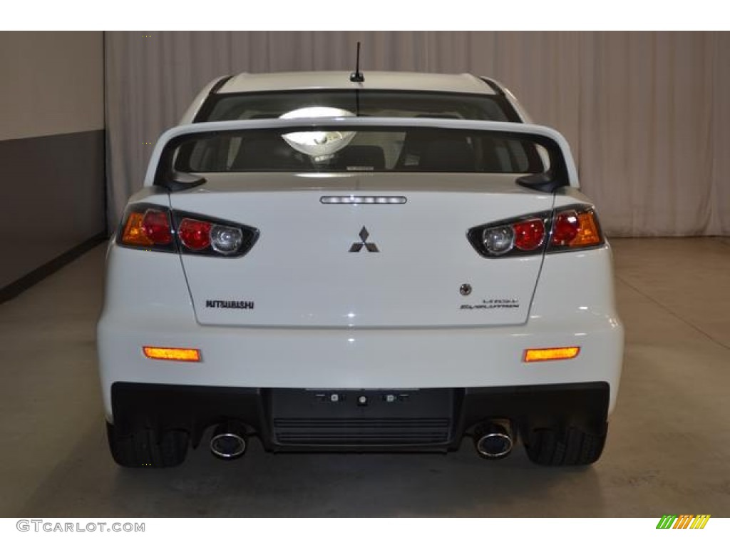 2011 Lancer Evolution GSR - Wicked White / Black photo #6