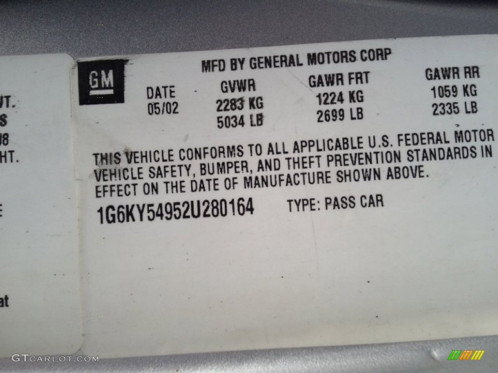 2002 Seville STS - Sterling Silver / Dark Gray photo #26