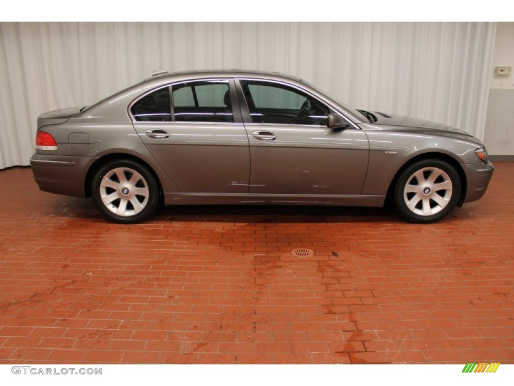 2006 7 Series 750i Sedan - Sterling Grey Metallic / Basalt Grey/Flannel Grey photo #3