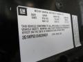 Info Tag of 2004 Impala SS Supercharged Indianapolis Motor Speedway Limited Edition