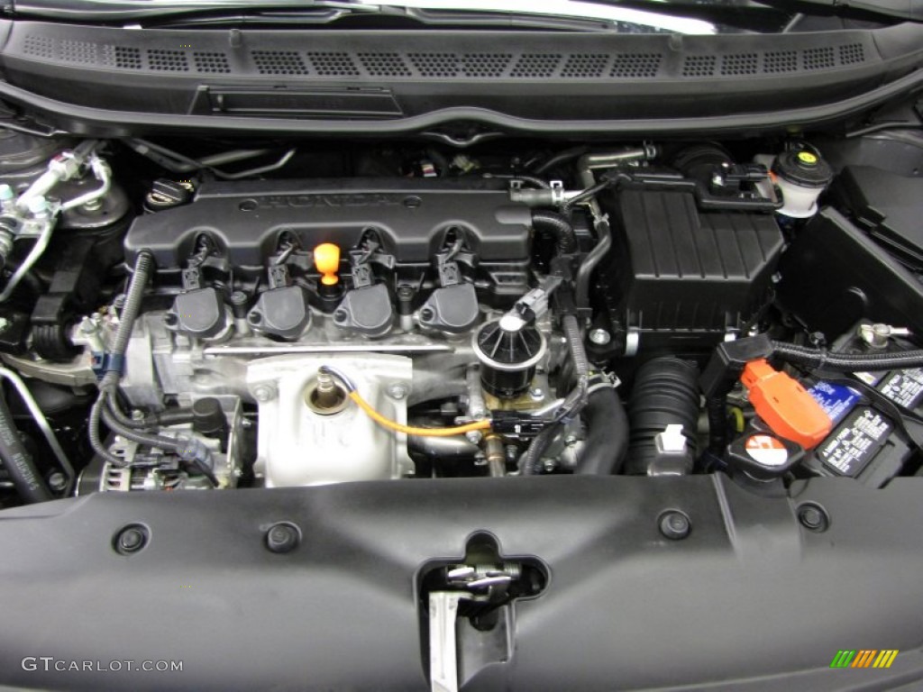 2011 Civic LX Sedan - Urban Titanium Metallic / Beige photo #5