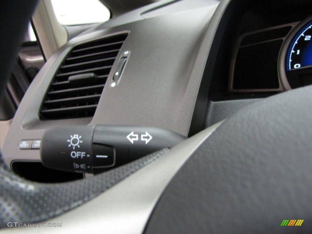 2011 Civic LX Sedan - Urban Titanium Metallic / Beige photo #17