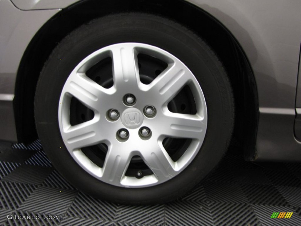 2011 Civic LX Sedan - Urban Titanium Metallic / Beige photo #26