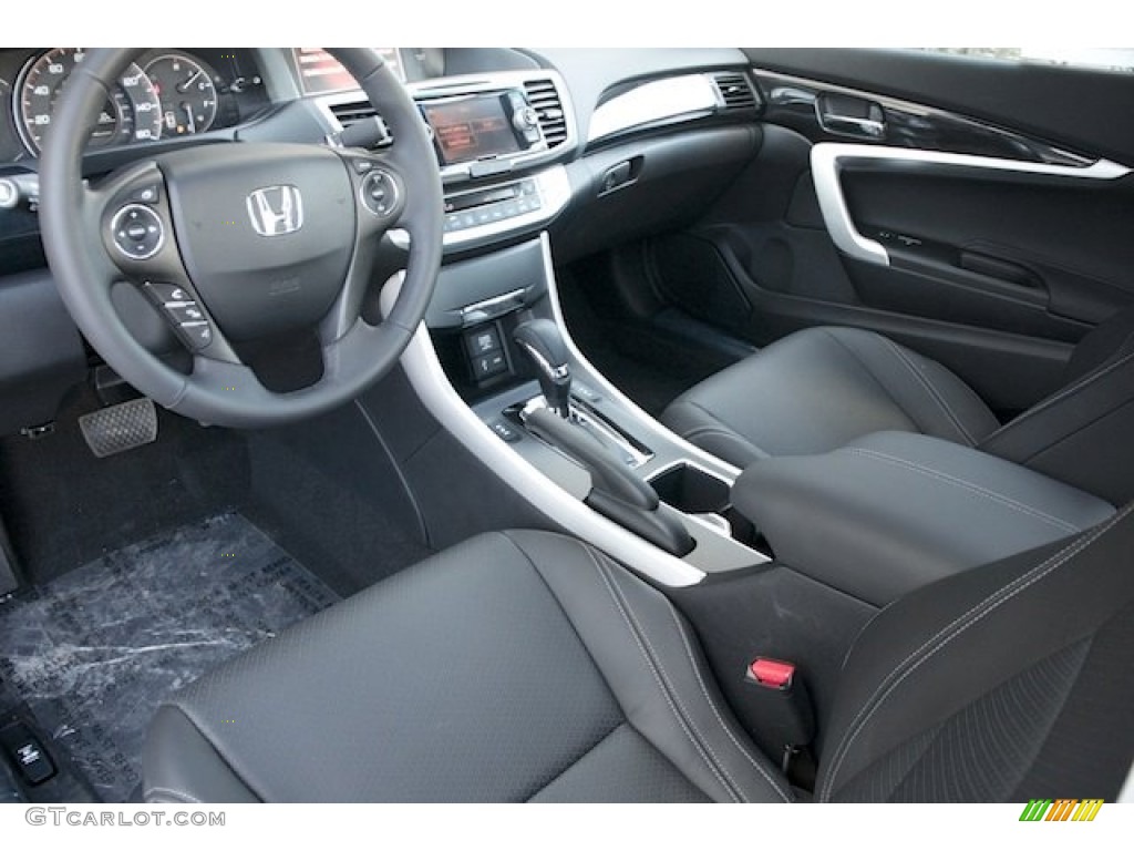 2013 Accord EX-L V6 Coupe - Crystal Black Pearl / Black photo #10