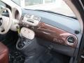 Pelle Marrone/Avorio (Brown/Ivory) 2012 Fiat 500 Lounge Dashboard