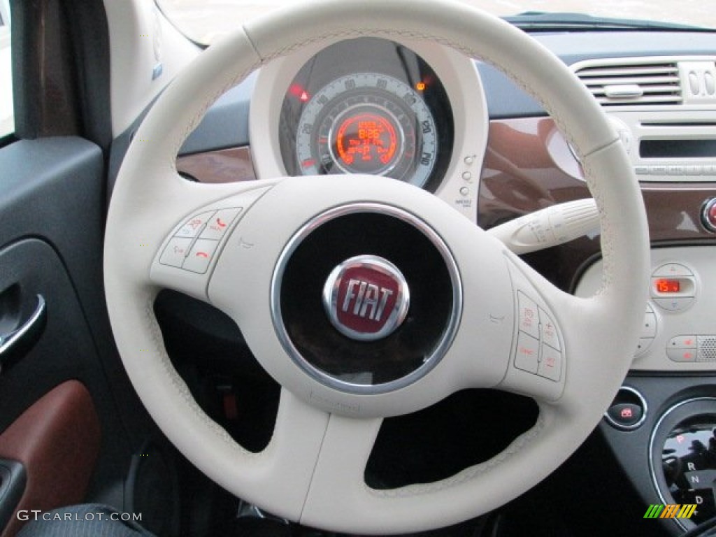 2012 Fiat 500 Lounge Steering Wheel Photos