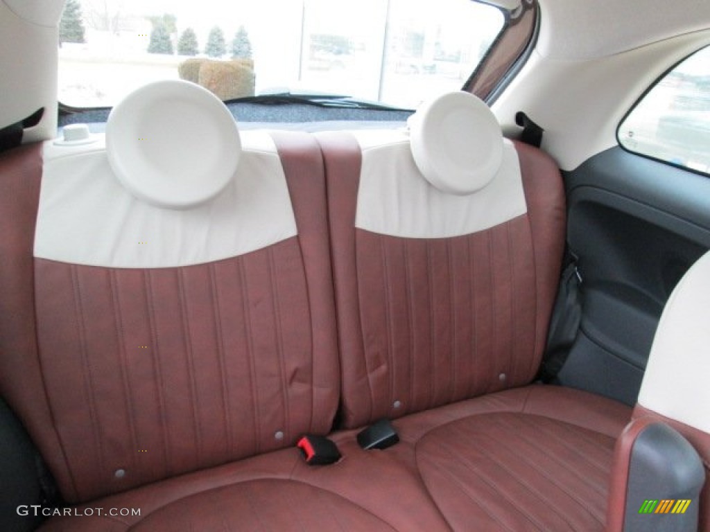 2012 Fiat 500 Lounge Rear Seat Photo #75203162