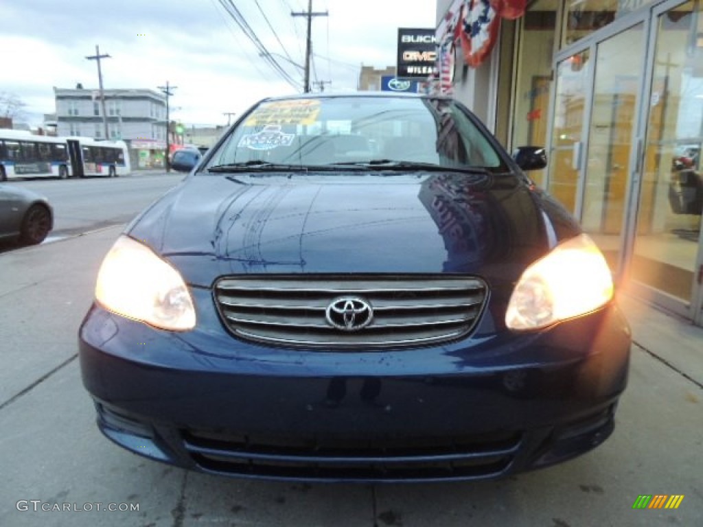 2004 Corolla LE - Indigo Ink Blue Pearl / Pebble Beige photo #2