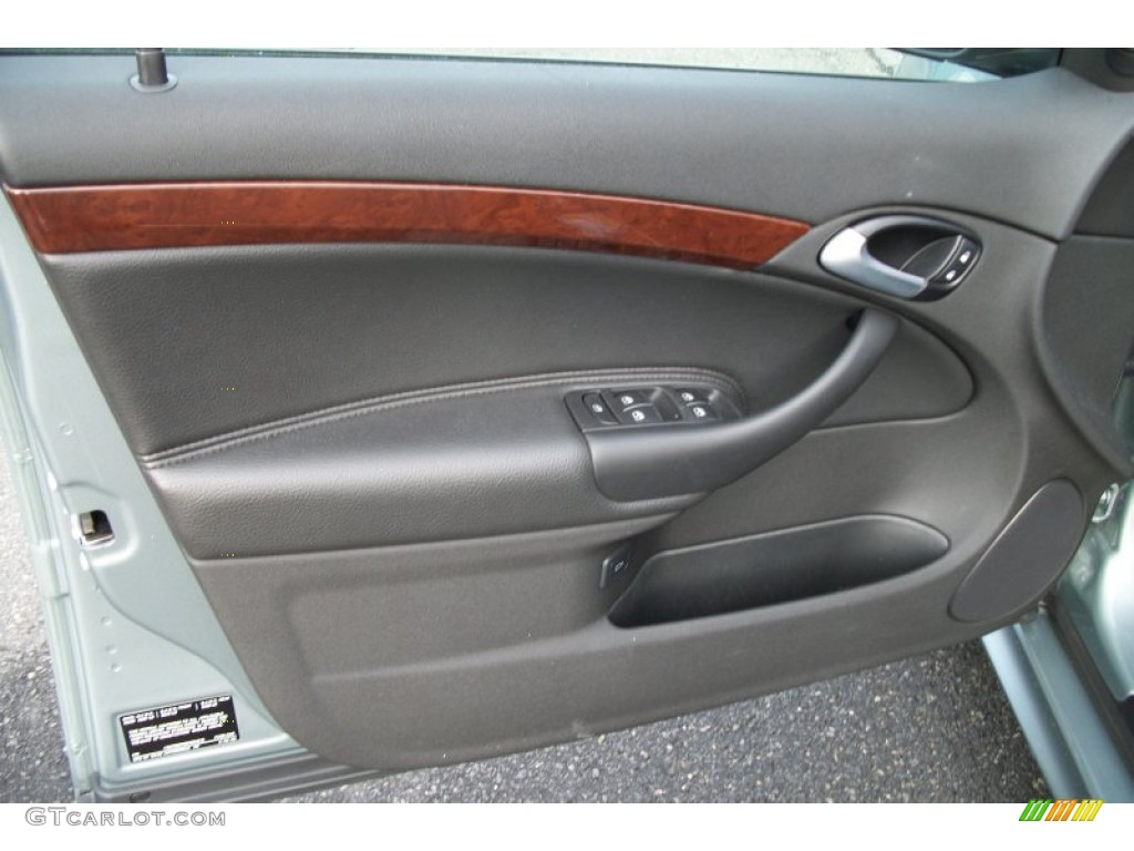2009 Saab 9-3 2.0T SportCombi Black Door Panel Photo #75203454