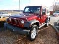 2010 Red Rock Crystal Pearl Jeep Wrangler Sport 4x4  photo #3