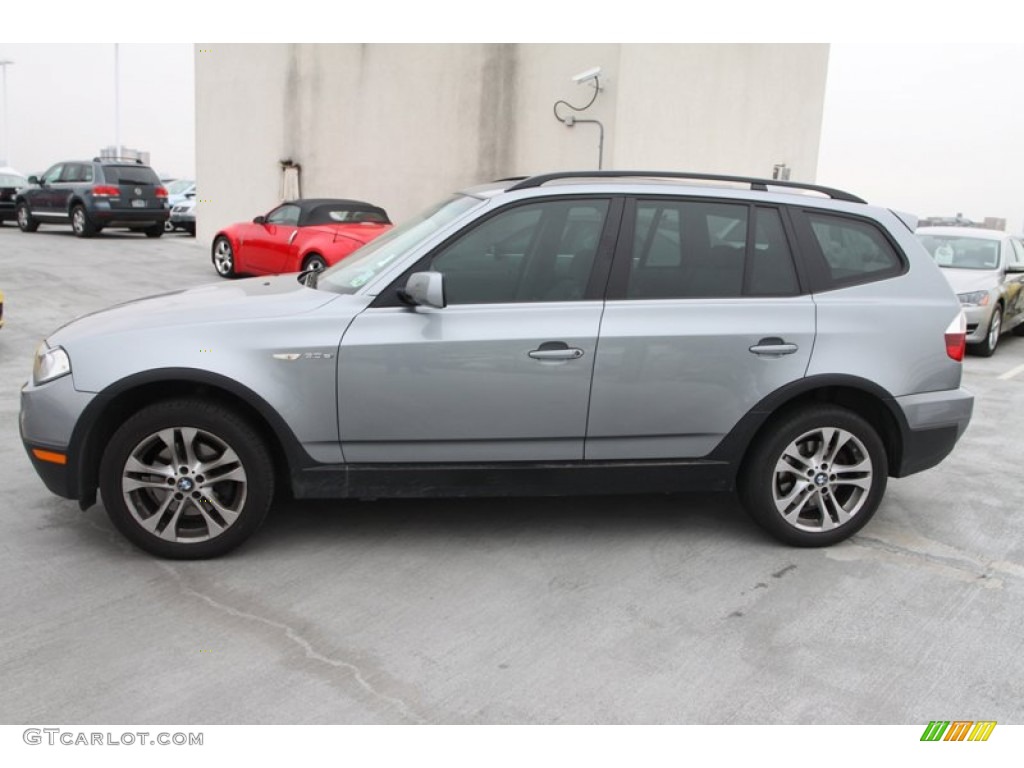 Silver Grey Metallic 2007 BMW X3 3.0si Exterior Photo #75205389