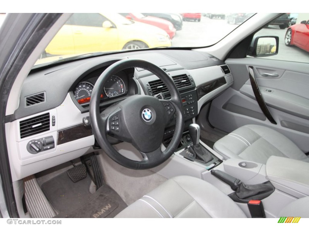 Grey Interior 2007 BMW X3 3.0si Photo #75205572
